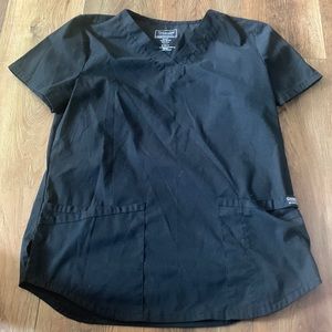 Black scrub top